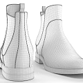 Black Leather Chelsea Ankle Boots With Elastic Side Panels And Classic Design