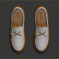White Casual Shoes With Orange Laces And Thick Platform Sole Modern Design