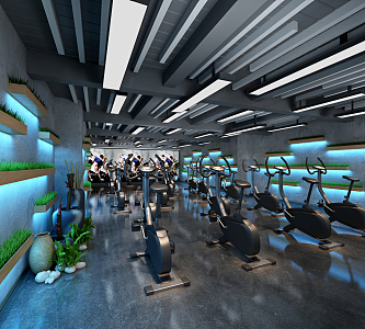 INDUSTRIAL LOFT GYM 3d model