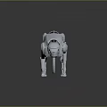 Modern Robot Dog Mechanical Dog Machine Warrior Mechanical Combat Police 3d model