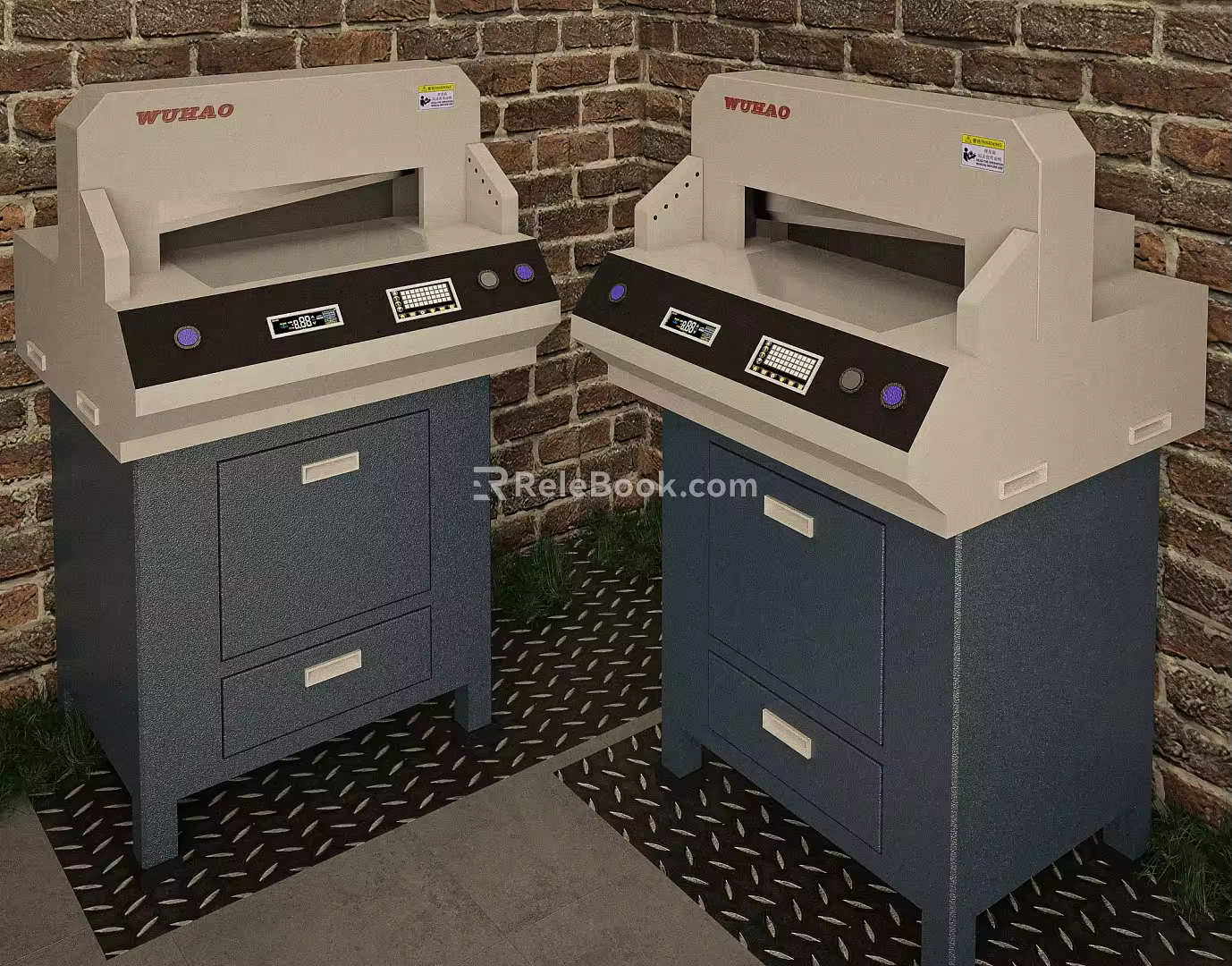 paper cutting machine paper cutting machine cross-cutting machine electric paper cutting machine hydraulic program control 3d model
