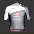 Blue And White Cycling Jersey With Carmina Hotels Emova Logos