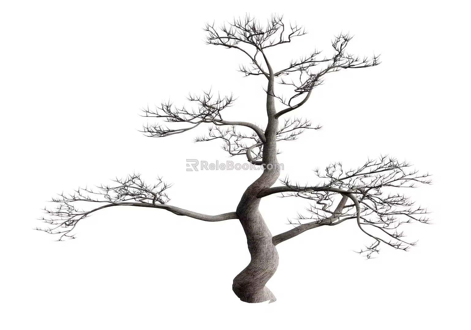 Modern Dead Tree Sculpture Root Carving Tree Dead Wood 3d model