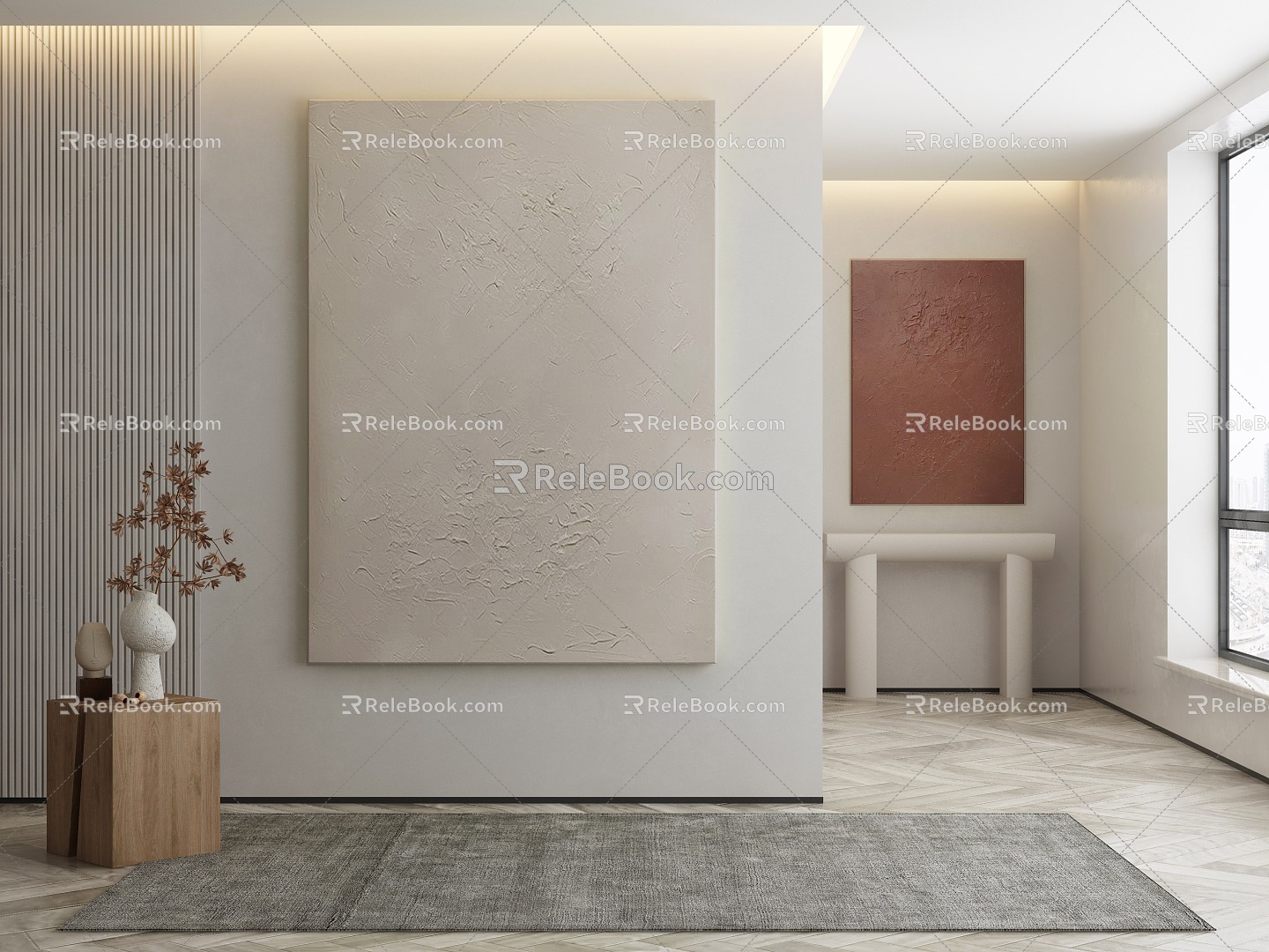 modern decorative painting 3d model