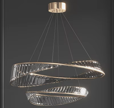 Modern chandelier crystal chandelier 3d model Modern chandelier crystal chandelier 3d model