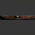 Rusty Red Frying Pan With Handle For Daily Kitchen Cooking Utensil
