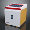 BSMS Electronic Device With Digital Display Red Border Blue Indicator And Yellow White Body Design 3d model