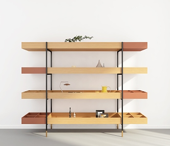 Modern Storage Rack 3d model