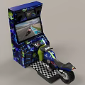 Arcade Coin Bike Game 3d model