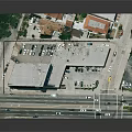Modern Commercial Building Model With Multi Story Structures Parking Area Road And Greenery