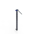 Industrial Mechanical Bracket with Slim Metal Frame and Blue Top Component