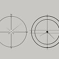 Wall clock combination 3d model
