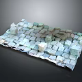 Wood And Stone Paving Materials With Various Colors Sizes For Interior Flooring
