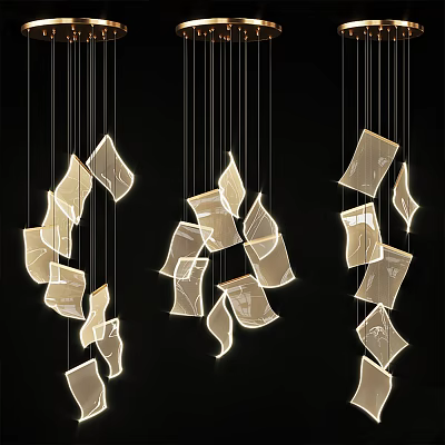 Modern chandelier 3d model Modern chandelier 3d model