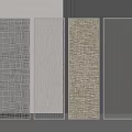 Modern Partition Screens With Diverse Textured Panels And Slim Metal Frames