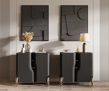 Modern bedside table 3d model