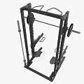 Sturdy Multifunctional Sports Equipment Squat Rack With Barbell And Weight Plates
