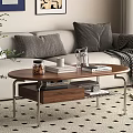 Middle Ancient Style Coffee Table 3d model