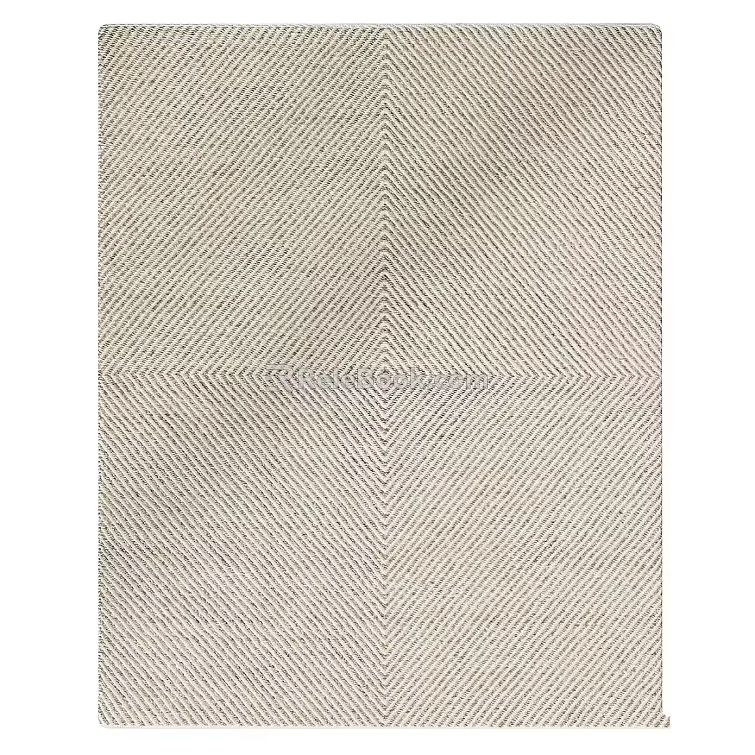 Modern Square Carpet Wool Pile Geometry 3d model