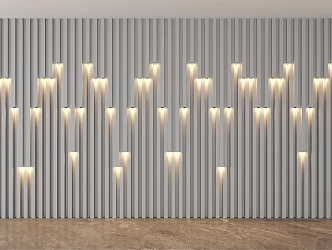 Modern background wall 3d model