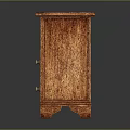 Classic Wooden TV Stand With Two Drawers And Solid Wood Traditional Design