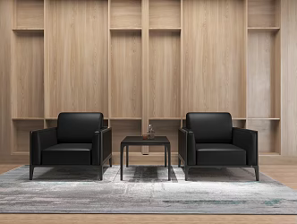 Sofa Chair Office Chair Leather Chair Coffee Table Chair Backrest Chair 3d model