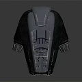 Fashionable Modern Gray Black Jacket With Structured Back Design And Detailed Sleeves
