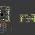 Modern Mall Store Interior with Clothing Racks Shoe Shelves and Wooden Display Cabinets