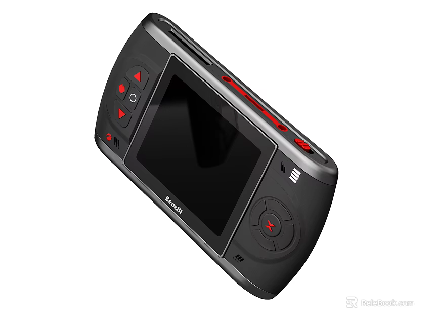 Portable Black Handheld Game Console With Screen For Entertainment Gaming 3d model