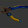 Pipe pliers vise bench vise wrench tool hardware tool processing tool furniture 3d model