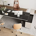 Manager Desk Boss Desk 3d model