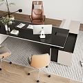 Manager Desk Boss Desk 3d model