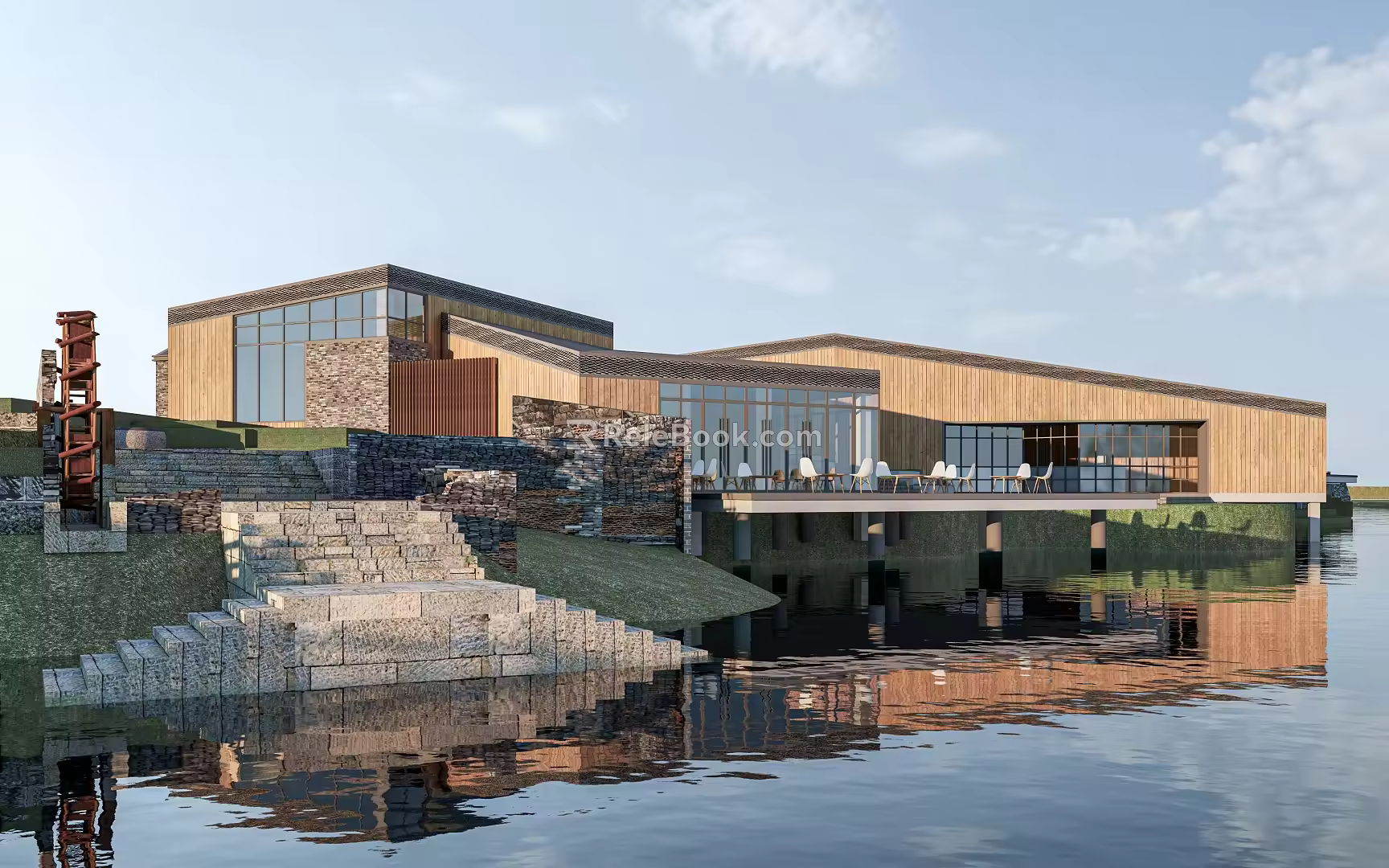 Modern Activity Center Activity Center Architecture Exhibition Hall Architecture Art Museum Cultural Center Reception Center 3d model