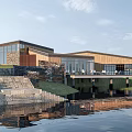 Modern Activity Center Activity Center Architecture Exhibition Hall Architecture Art Museum Cultural Center Reception Center 3d model
