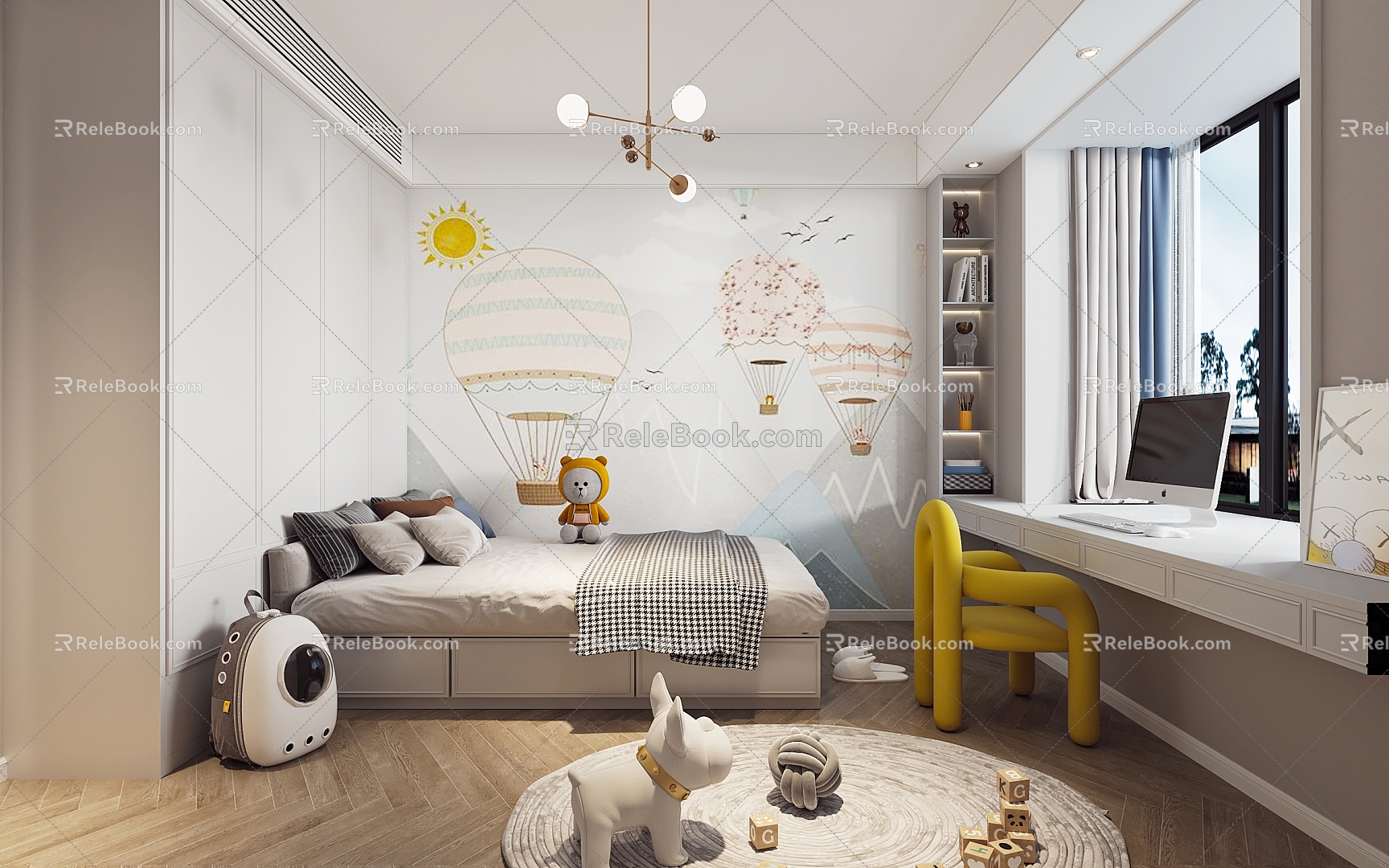 Modern Children's Room 3d model