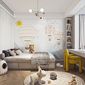 Modern Children's Room 3d model