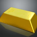 Delicious Gold Bar Shaped Chocolate Dessert With Smooth Surface And Shiny Finish