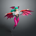 Anime Style Game Character With Green Hair Pink Outfit And Bat Wings