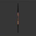 Classic Traditional Wooden Longbow Weapon With Curved Shape And Smooth Brown Surface