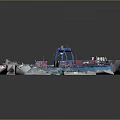 Modern Port Logistics Terminal With Colorful Containers And Shipping Facilities