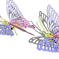 Puzzle Butterfly 3d model