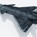 Advanced Fighter Jet With Camouflage Paint Scheme Sleek Fuselage And Sharp Wings 3d model