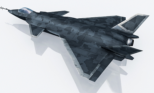 Modern fighter jet fighter made in China four generations 3d model