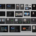 Smart Access Control Machines With Facial Recognition Screens And Touch Panel Interfaces