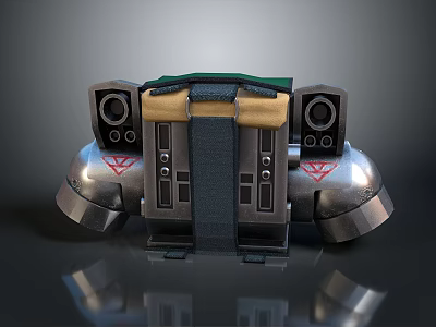 Jet Backpack Science Fiction Backpack Flying Backpack Booster Military Backpack Military Backpack Military Backpack Military Backpack 3d model
