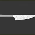 Handcrafted Kitchen Knife With Decorative Handle And Reflective Damascus Steel Blade