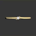 Elegant Gold Bracelet With Minimalist Design And Sparkling Diamond Accent