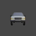 Silver Four Door SUV With Roof Rack Classic Design And Large Wheels