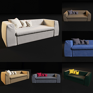 Double sofa 3d model