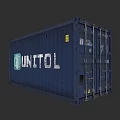 Blue UNITOL Container Building Structure With Industrial Design For Modern Construction Projects